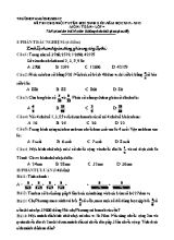 Đề thi chọn đội tuyển học sinh giỏi môn Toán Lớp 4 - Năm học 2012-2013 - Trường TH Hương Sơn C (Có đáp án)